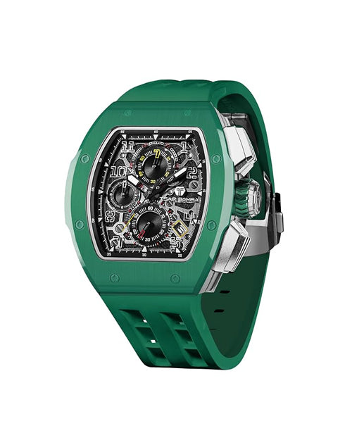 Tsar Bomba Atomic Series Watch + Bezel + Crown Set | Tonneau Case | TB8214Q.1_1C-01GN