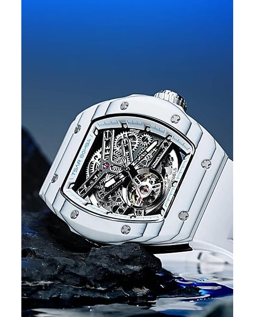Tsar Bomba Atomic Series Automatic Watch + Bezel + Crown + Strap Set | Tonneau Case