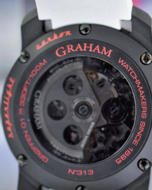 CHRONOFIGHTER SUPERLIGHT CARBON SKELETON BLACK (WHITE RUBBER)