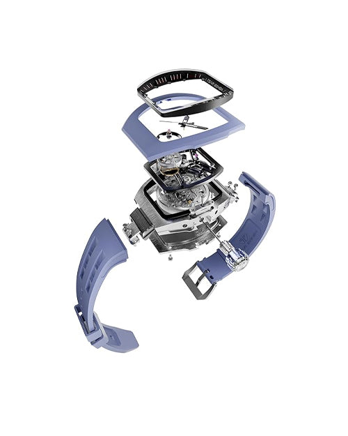 Tsar Bomba Atomic Series Automatic Watch + Bezel + Crown + Strap Set | Tonneau Case