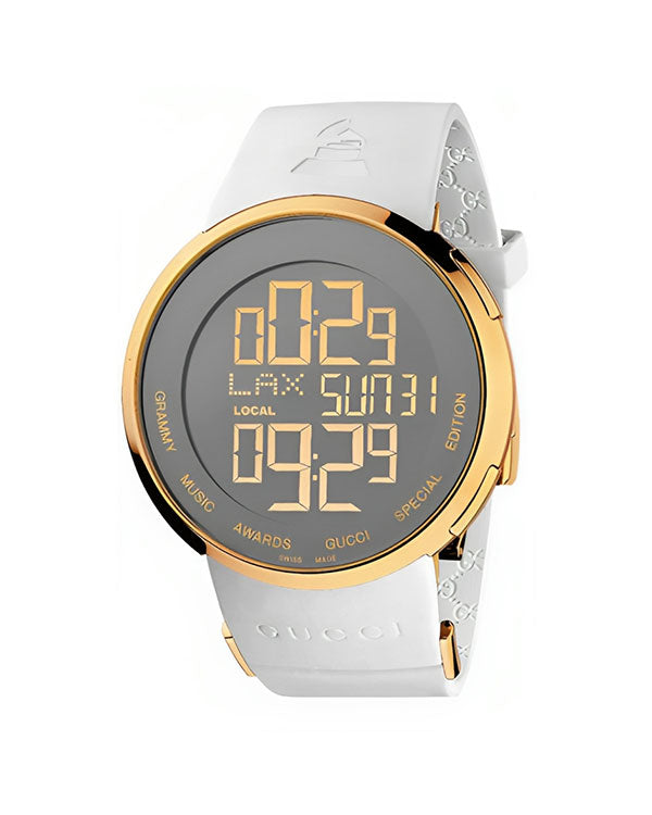 Gucci Grammy Digital Steel Swiss Quartz Watch.