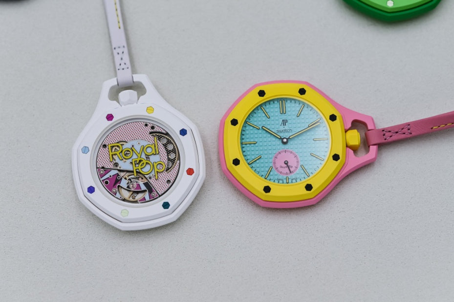 The Audemars Piguet x Swatch Royal Pop - a playful twist on the iconic Royal Oak