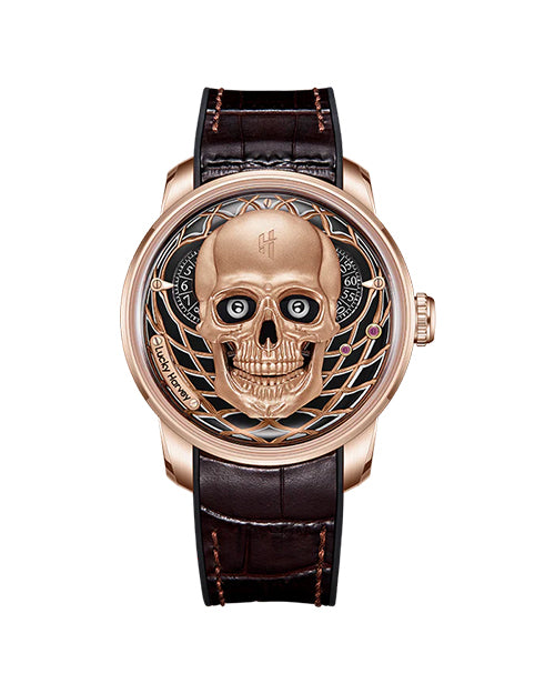 Craftmanship Series Rose Gold Skull Limited edition Automatic Watch
