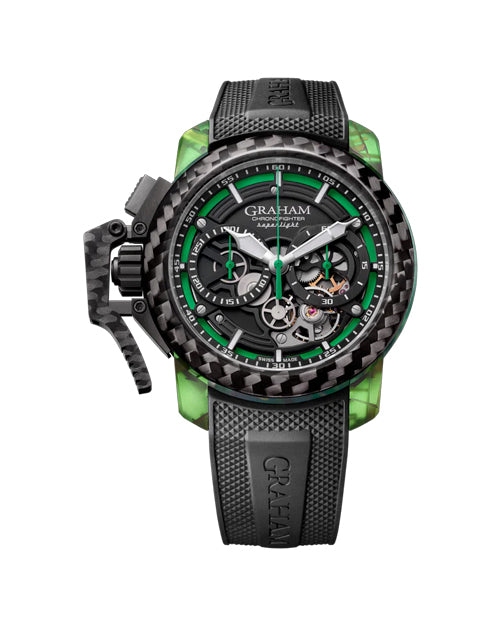 CHRONOFIGHTER SUPERLIGHT CARBON STRIP SKELETON GREEN