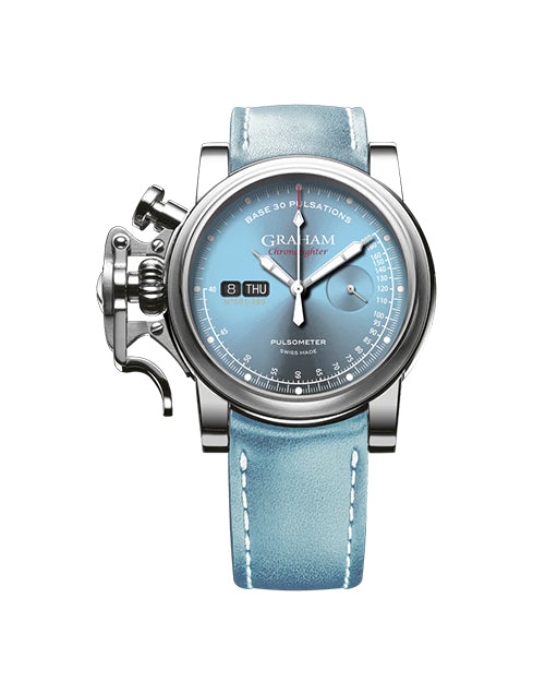CHRONOFIGHTER VINTAGE PULSOMETER LIGHT BLUE