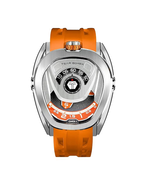 Tsar Bomba Reactor Series Automatic Watch + Bezel Set | Futuristic Multi-Dial Time Display | Asymmetrical Case