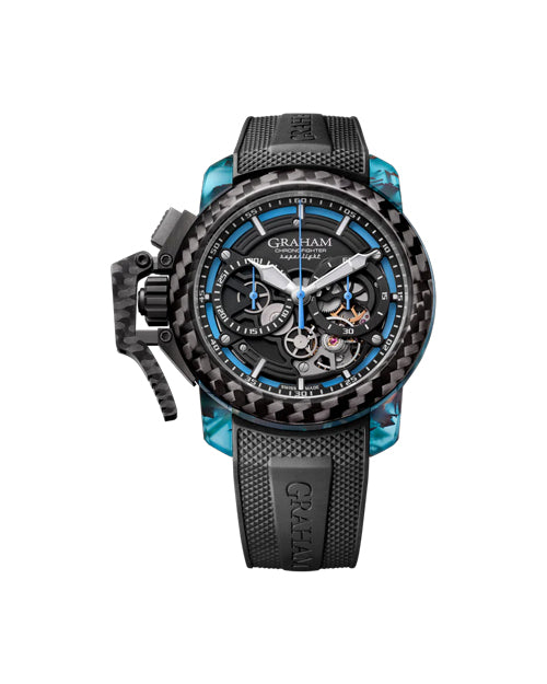 CHRONOFIGHTER SUPERLIGHT CARBON SKELETON - TRANSLUCENT BLUE