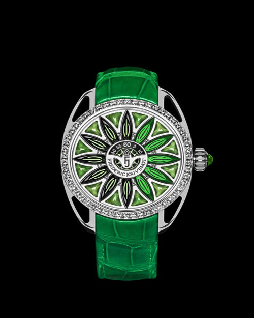 SURYA WHITE GOLD GREEN TSAVORITE