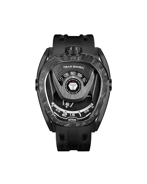 Tsar Bomba Reactor Series Automatic Watch + Bezel Set | Futuristic Multi-Dial Time Display | Asymmetrical Case