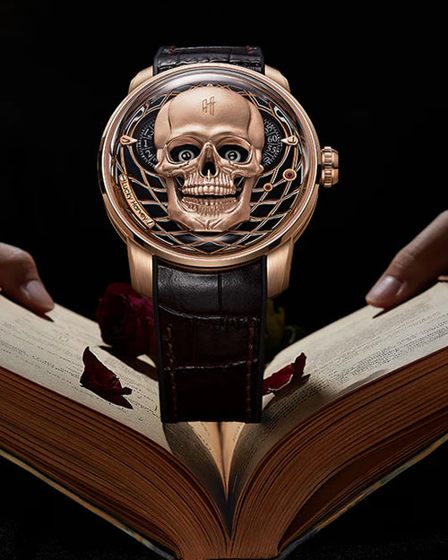 Craftmanship Series Rose Gold Skull Limited edition Automatic Watch