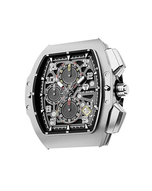 Tsar Bomba Atomic Series Watch + Bezel + Crown Set | Tonneau Case | TB8214Q.1_1C-01GN