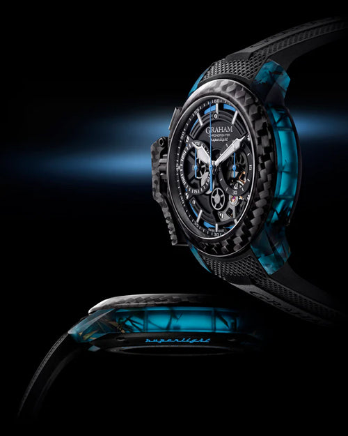 CHRONOFIGHTER SUPERLIGHT CARBON SKELETON - TRANSLUCENT BLUE